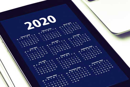 Calendario laboral 2020. Días festivos y puentes