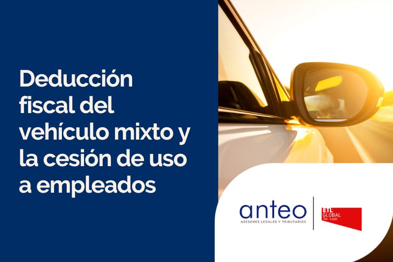 Deducción fiscal del vehículo mixto y la cesión de uso a empleados