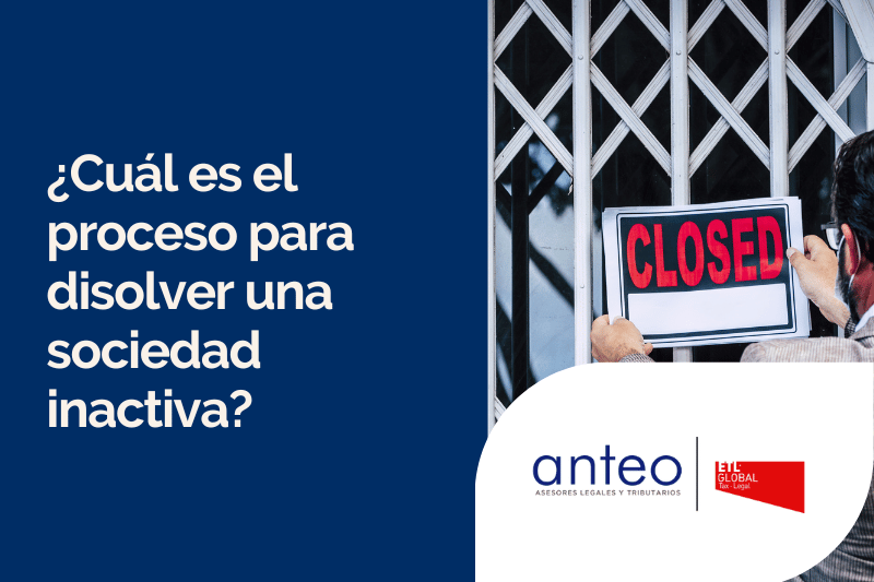 ¿Cuál es el proceso para disolver una sociedad inactiva?